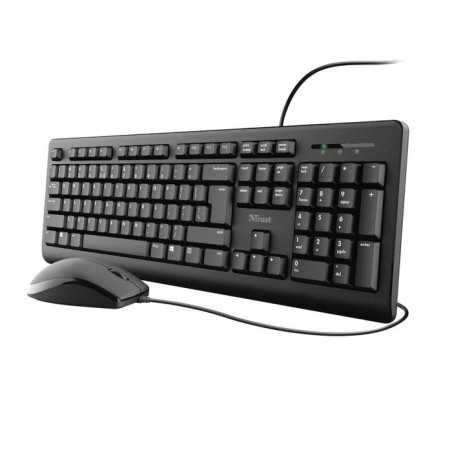 Trust primo teclado ratón incluido usb qwerty español negro