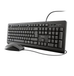 Trust primo teclado ratón incluido usb qwerty español negro