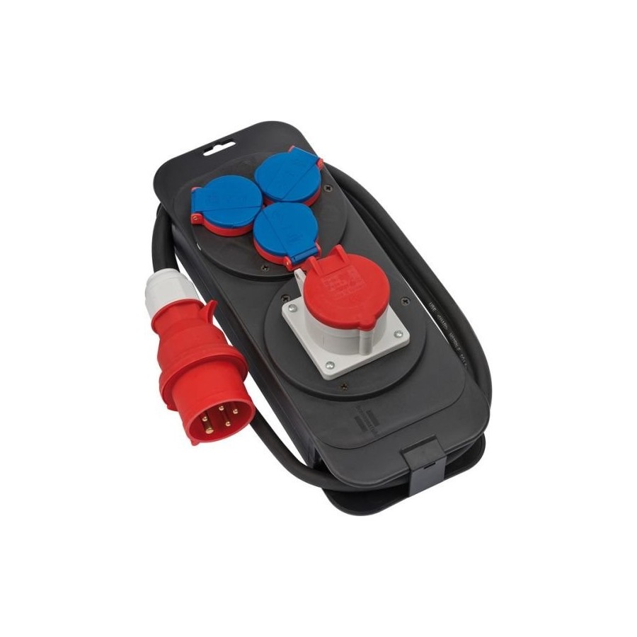 Brennenstuhl 1151600010 unidad de distribución de energía (pdu) negro, azul, rojo 4 salidas ac