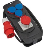 Brennenstuhl 1151600010 unidad de distribución de energía (pdu) negro, azul, rojo 4 salidas ac