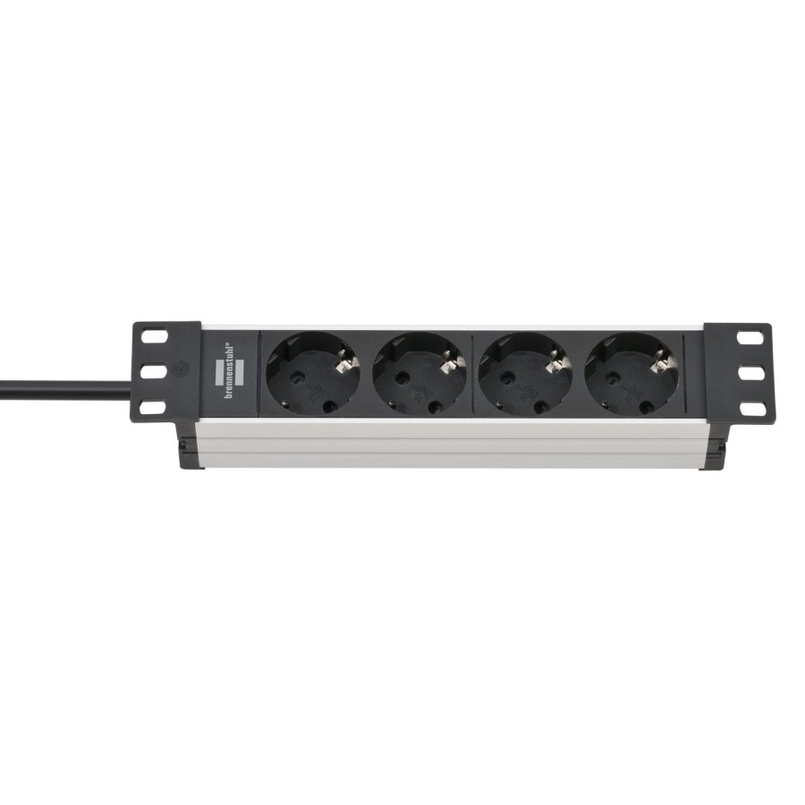 Brennenstuhl regleta rack alu-line 10" 4 vías 2m  1390007004