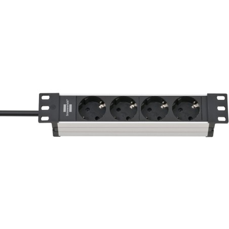 Brennenstuhl regleta rack alu-line 10" 4 vías 2m  1390007004