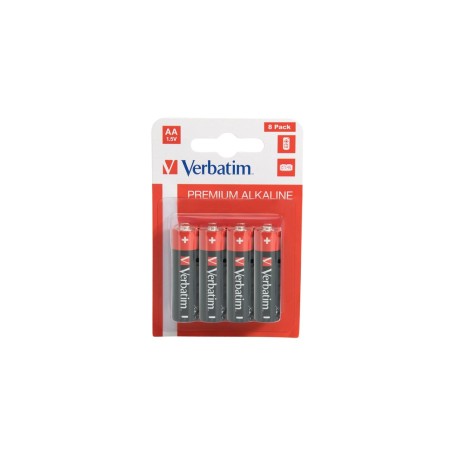 Verbatim bateria alcalinas mignon aa lr6 pack 8  49503