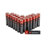 1x24 verbatim alkaline batterie micro aaa lr 03 pvc box 49504