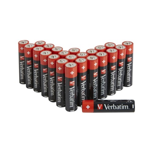 1x24 verbatim alcalinas pilas mignon aa lr6   49505