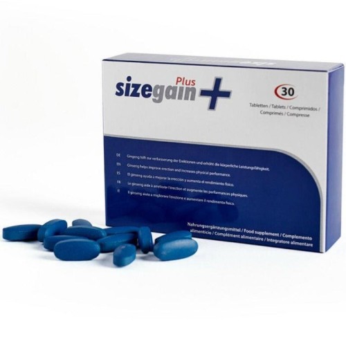 Sizegain plus pastillas para alargar el pene + lube