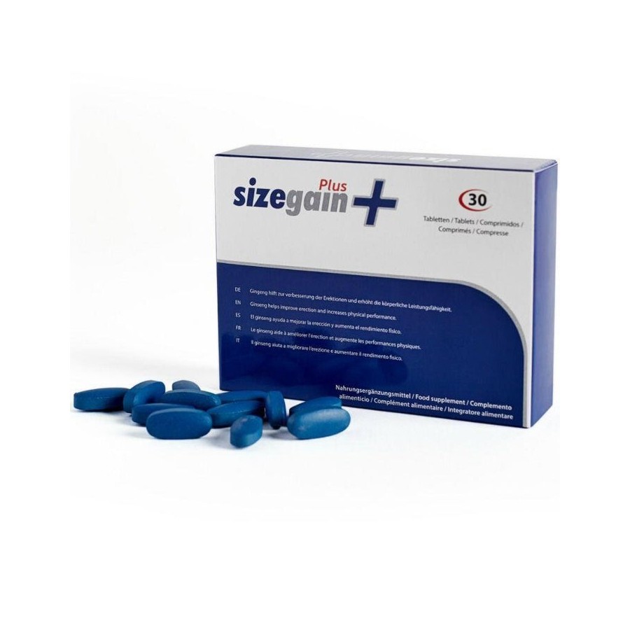 Sizegain plus pastillas para alargar el pene + lube