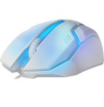 Raton gaming defender cyber mb-560l blanco 7-colores luz de fondo