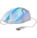 Raton gaming defender cyber mb-560l blanco 7-colores luz de fondo