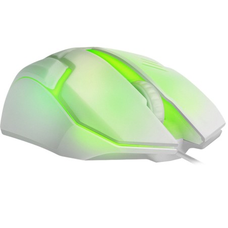 Raton gaming defender cyber mb-560l blanco 7-colores luz de fondo
