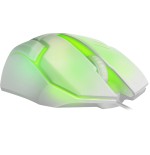 Raton gaming defender cyber mb-560l blanco 7-colores luz de fondo