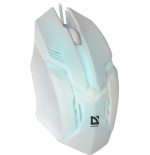 Raton gaming defender cyber mb-560l blanco 7-colores luz de fondo