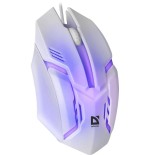 Raton gaming defender cyber mb-560l blanco 7-colores luz de fondo