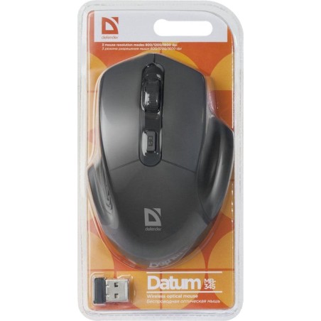 Defender ratón óptico bluetooth  mb-345 rf negro 1600dpi 4p