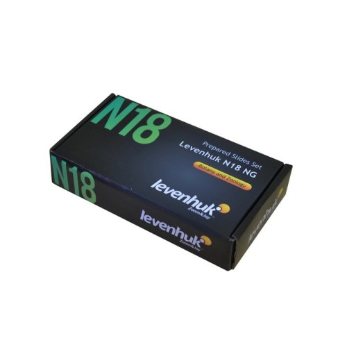 Levenhuk n18 ng preparatenset vidrio portaobjetos de microscopio