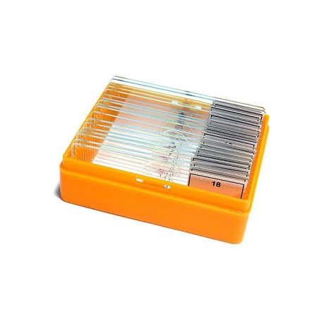 Levenhuk n18 ng preparatenset vidrio portaobjetos de microscopio