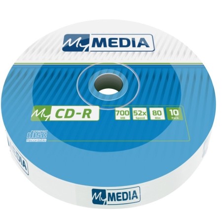 1x10 mymedia cd-r 80 / 700mb 52x speed wrap