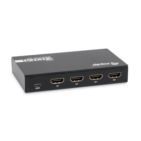 Equip switch 3x1 hdmi 2.0 4k/60hz negro
