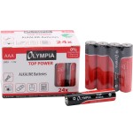 Paquete de 24 pilas alcalinas olympia aaa