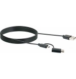 Cable multiadaptador usb 3.1 schwaiger usb 3.1 c 1m, sw