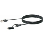 Cable multiadaptador usb 3.1 schwaiger usb 3.1 c 1m, sw