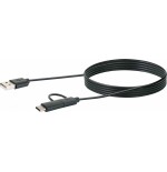 Cable multiadaptador usb 3.1 schwaiger usb 3.1 c 1m, sw
