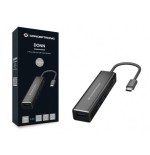 Hub 3.1 usb-c conceptronic donn08 3 puertos usb 3.0 y lector tarjetas sd / microsd