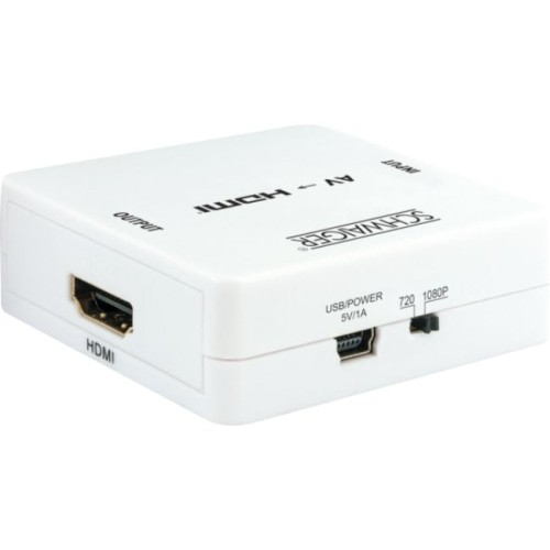 Schwaiger hdmrca01 513 conversor de vídeo con escalador 1920 x 1080 pixeles av a hdmi