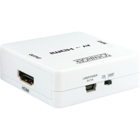 Schwaiger hdmrca01 513 conversor de vídeo con escalador 1920 x 1080 pixeles av a hdmi