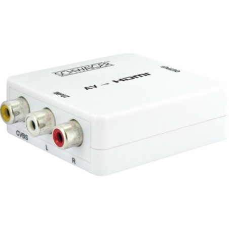 Schwaiger hdmrca01 513 conversor de vídeo con escalador 1920 x 1080 pixeles av a hdmi