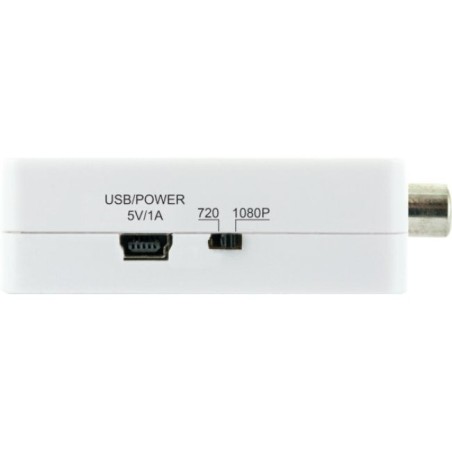 Schwaiger hdmrca01 513 conversor de vídeo con escalador 1920 x 1080 pixeles av a hdmi