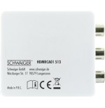 Schwaiger hdmrca01 513 conversor de vídeo con escalador 1920 x 1080 pixeles av a hdmi