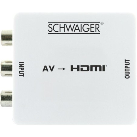 Schwaiger hdmrca01 513 conversor de vídeo con escalador 1920 x 1080 pixeles av a hdmi