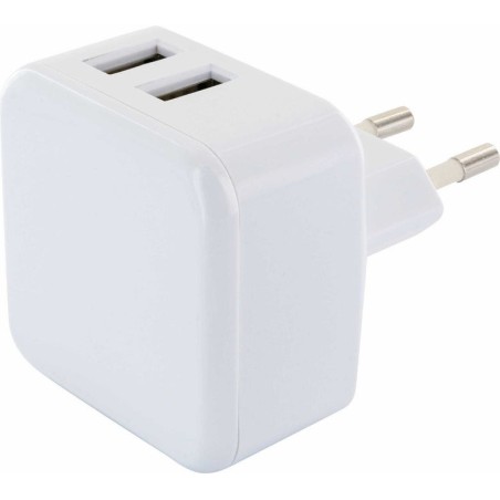 Schwaiger adaptador de carga 230v, 2xusb 2.0 a enchufe 1 x eurost.typc