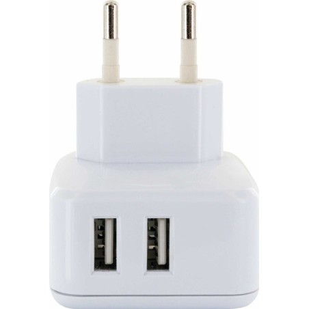 Schwaiger adaptador de carga 230v, 2xusb 2.0 a enchufe 1 x eurost.typc