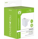 Schwaiger adaptador de carga 230v, 2xusb 2.0 a enchufe 1 x eurost.typc