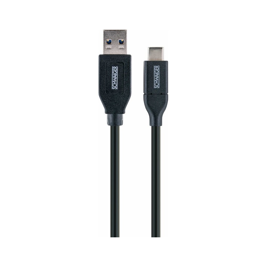 Schwaiger cable usb 3.0 a - conector usb 3.1 c, 0.50m negro