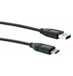 Schwaiger cable usb 3.0 a - conector usb 3.1 c, 0.50m negro