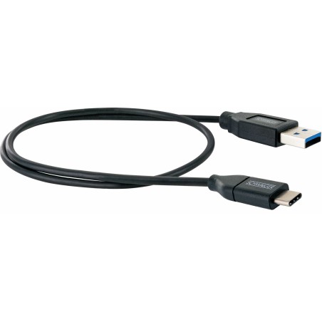 Schwaiger cable usb 3.0 a - conector usb 3.1 c, 0.50m negro