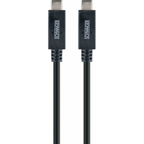 Schwaiger cable usb 3.1 tipo c  tipo c 1m, negro