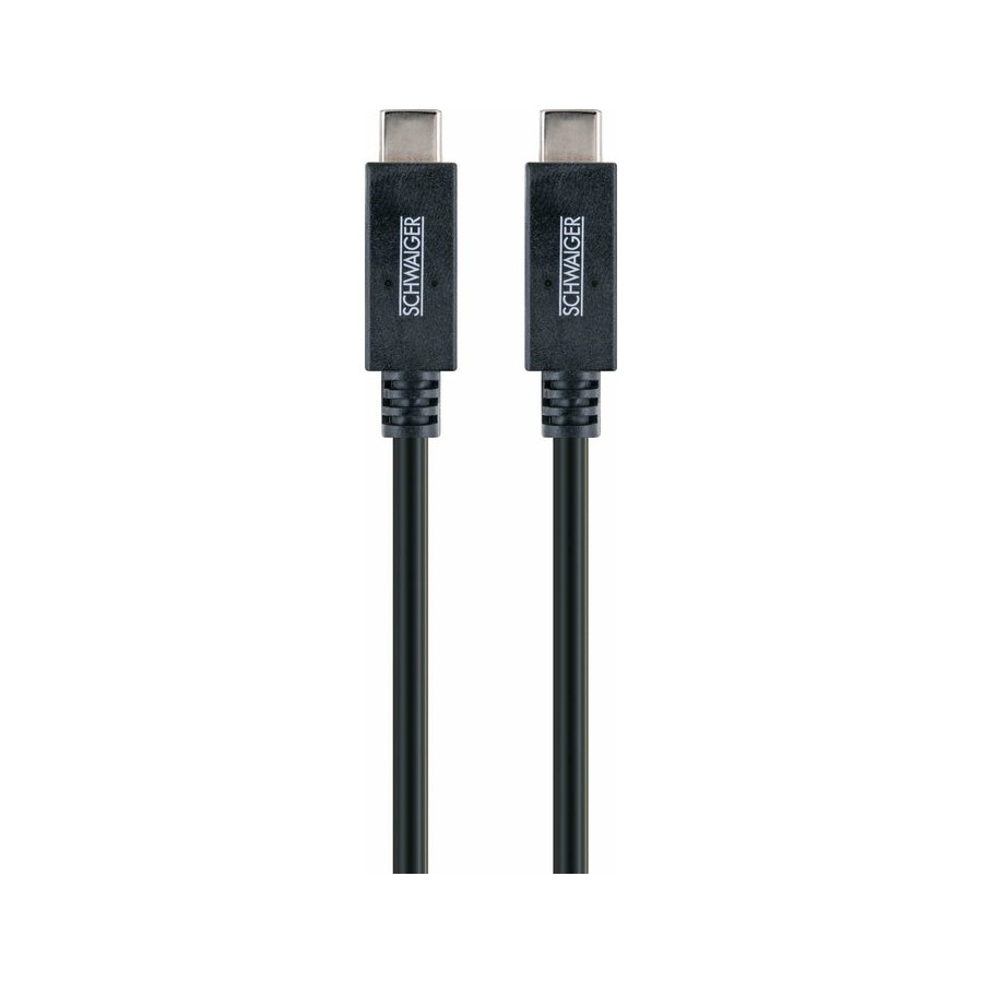 Schwaiger cable usb 3.1 tipo c  tipo c 1m, negro