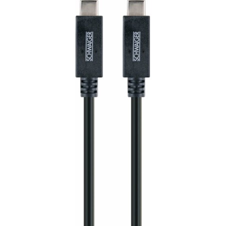 Schwaiger cable usb 3.1 tipo c  tipo c 1m, negro