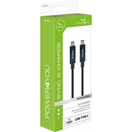 Schwaiger cable usb 3.1 tipo c  tipo c 1m, negro