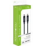 Schwaiger cable usb 3.1 tipo c  tipo c 1m, negro