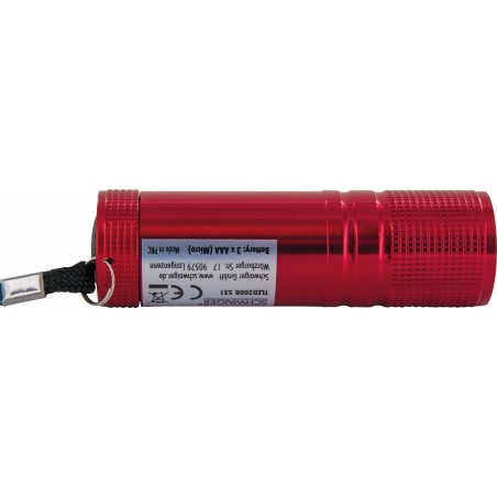 Mini linterna schwaiger cob, 90 lúmenes, roja