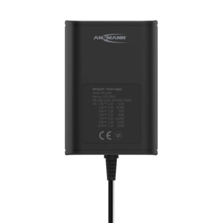Ansmann cargador 7 tips 1500 máx. 18 w 1201-024