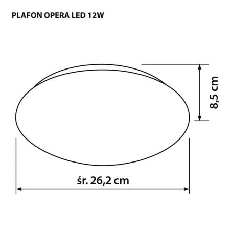 Activejet aje-opera plafón led 12w