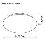Activejet aje-opera plafón led 12w