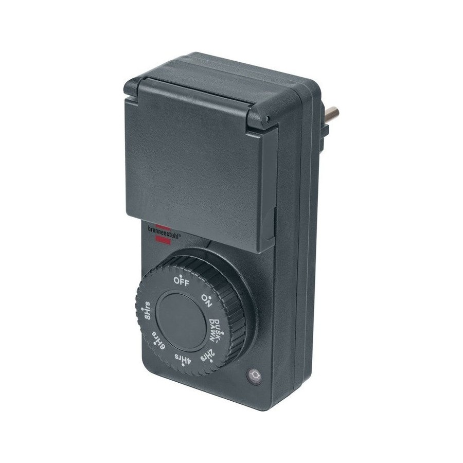 Brennenstuhl temporizador con sensor crepuscular ddt ip 44 1506120
