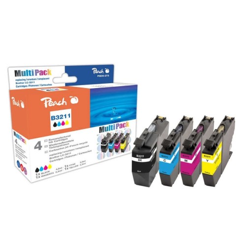 Peach brother tinta compatible  lc-3211, pea, multi-pack, rem, fw